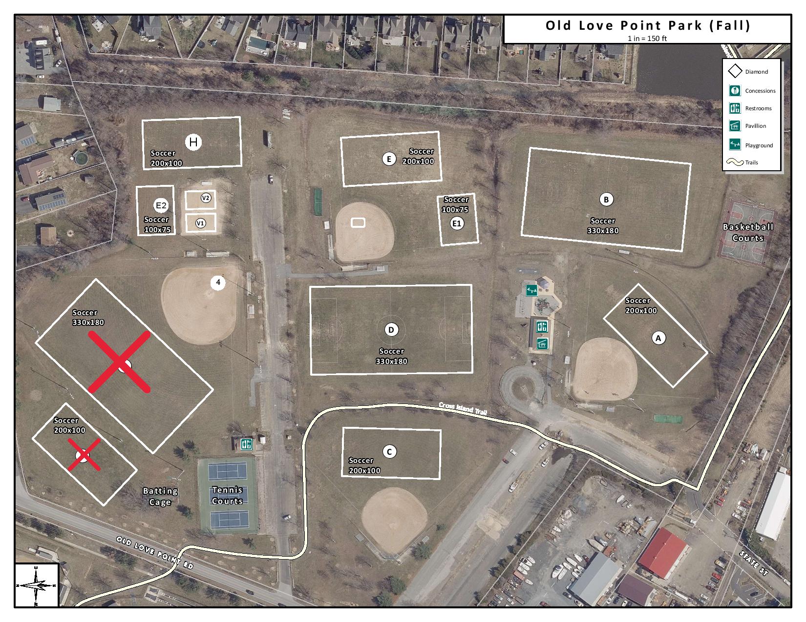 Katy Park Soccer Fields Map